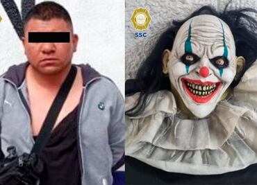 Sujeto roba mascara de payaso terrorífico en colonia Merced Balbuena; planeaba asaltar con ella puesta, declara