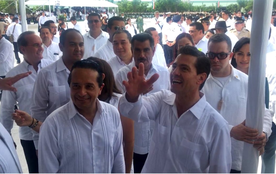 El presidente Enrique Peña Nieto inauguró las instalaciones de la X Brigada de Policía Militar en Quintana Roo. Foto: Especial