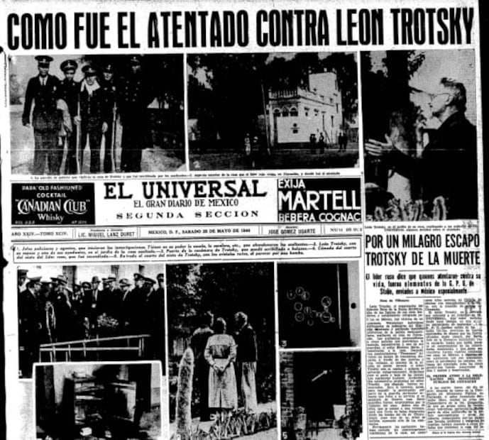 El día que Trotsky escapó a 70 balazos y burló la muerte a manos de Stalin, en Coyoacán