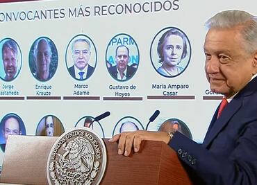 AMLO pasa 7 listas y arremete contra más de 50 asistentes a marcha del INE… y confunde a Labastida con Madrazo