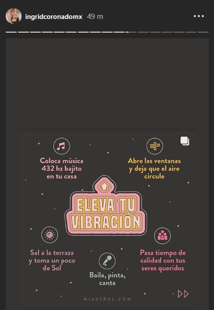 Ingrid Coronado usa huevo de protección contra el Covid-19