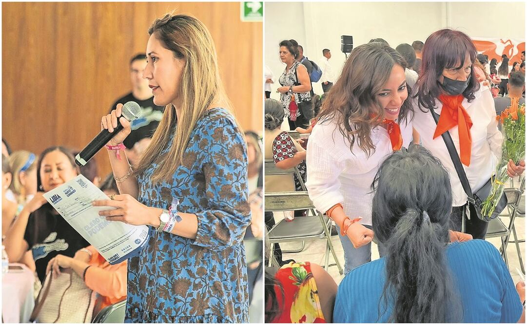 Libia Dennise García habló con campesinos sobre agua y tecnificación del riego. Fotos: Especial