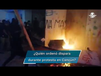 Indigna a sociedad represión de policías en manifestación en Cancún. La mirada del editor