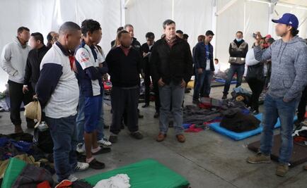 Amieva visita albergue en estadio “Palillo” en Iztacalco