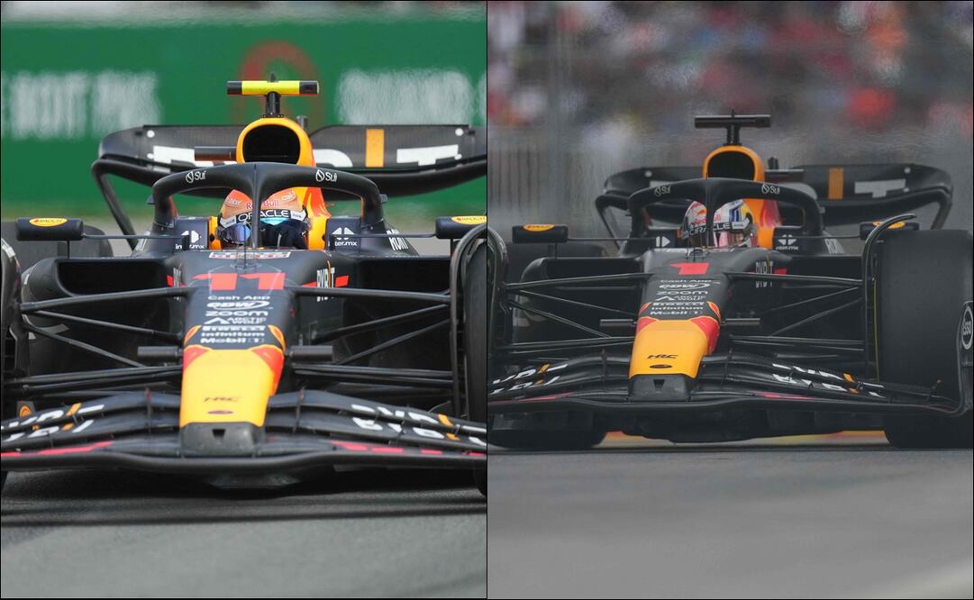 Checo Pérez y Max Verstappen en Canadá - Fotos: AFP
