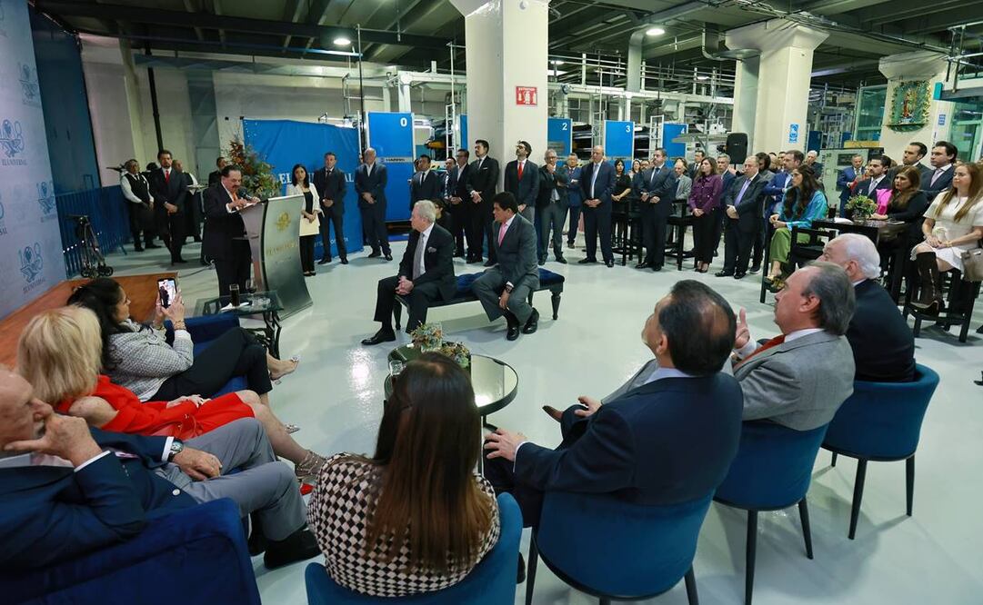 El Licenciado Juan Francisco Ealy Ortiz, Presidente Ejecutivo y del Consejo de Administración de EL UNIVERSAL, celebró este martes 55 años al frente de LOS UNIVERSALES 22 de octubre 2024 / Foto: Fernanda Rojas. EL UNIVERSAL