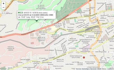 Reportan otro sismo en Álvaro Obregón; suman cuatro esta mañana en la CDMX