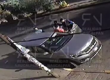 VIDEO: En 30 segundos, sujetos roban camioneta a conductor en Loma Colorada, Naucalpan