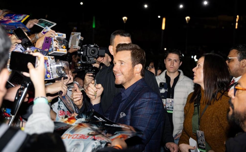 Alfombra roja y premier de la película "Sin Piedad", con la presencia de los actores Chris Pratt y Kali Reis. Foto: Hugo Salvador / EL UNIVERSAL