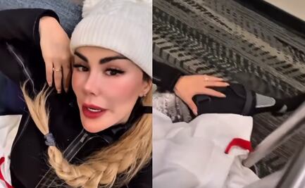 Ninel Conde sufre fuerte accidente mientras esquiaba en la nieve; así se encuentra ahora