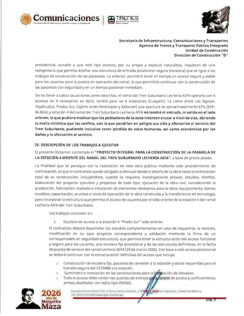 Rumbo a conclusión de trabajos.