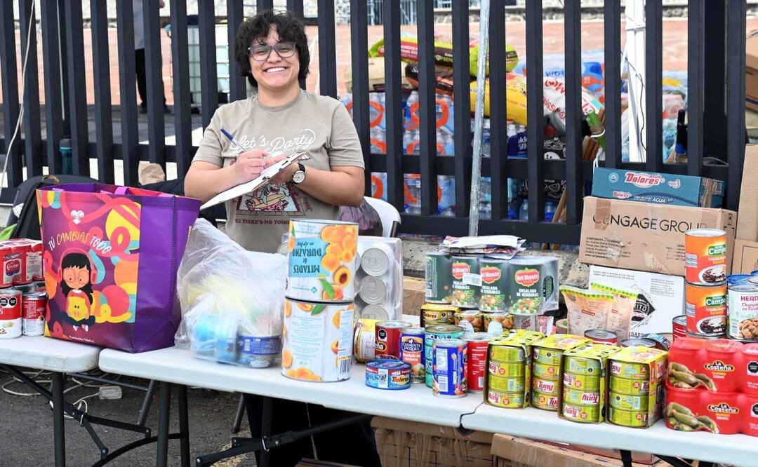 La UNAM reúne 65 toneladas de víveres para víctimas de inundaciones (17/10/2025). Foto: Especial