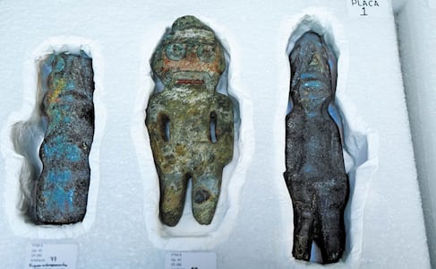 Emerge del Templo Mayor ofrenda monumental para inframundo marino