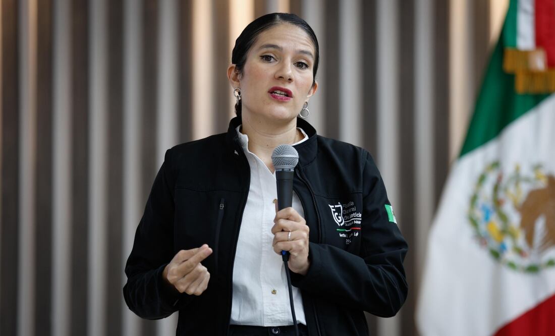 Bertha María Alcalde Luján, titular de la Fiscalía General de la Ciudad de México, ofreció una conferencia de prensa sobre el combate a la impunidad en casos de homicidios en la CDMX. FOTO: DIEGO SIMÓN SÁNCHEZ