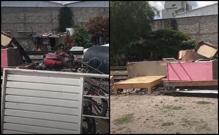 Desalojan a familias de vía del tren en Celaya, Guanajuato