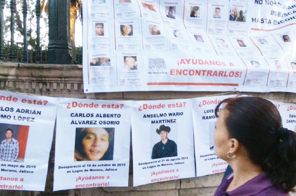 Según un recuento de EL UNIVERSAL, en una década (2006-2016) se duplicaron los reportes de personas desaparecidas en el estado (ARCHIVO EL UNIVERSAL)