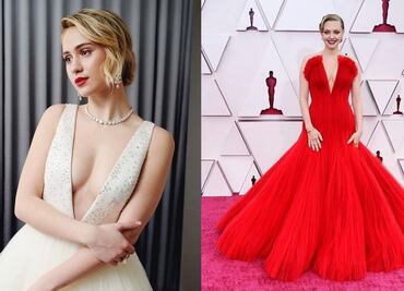 Blanco y rojo: los ganadores en la alfombra roja de los Oscar 2021