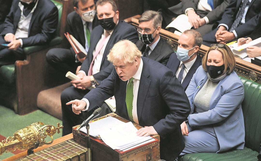 El primer ministro británico, Boris Johnson, ayer en la Cámara de los Comunes en Londres. Foto: Jessica Taylor. AFP