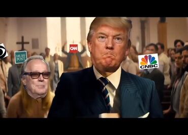 En video manipulado, Trump "ataca" violentamente a medios y oponentes políticos