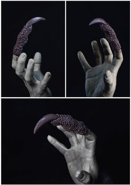 Fueron más de 15 kilos de silicón para crear a la figura del nahual. Foto: WIZ ESTUDIOS
