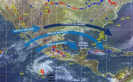 Prevén que tormenta "Sandra" evolucione a huracán