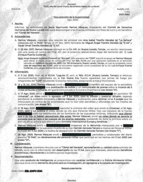 Ejército espió a activista de Nuevo Laredo que los denunció por la muerte de 5 jóvenes