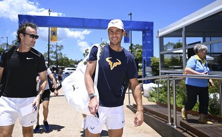 Rafa Nadal tuvo su primer entrenamiento con Holger Rune previo a debutar en Brisbane