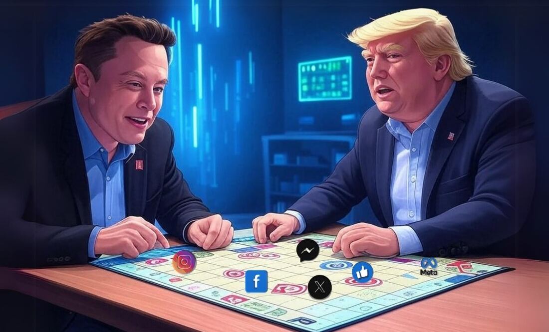 El modelo de gestión de Elon Musk sobre Twitter ha influido a otras empresas como Meta. Ilustración: Especial, generada con inteligencia artificial.