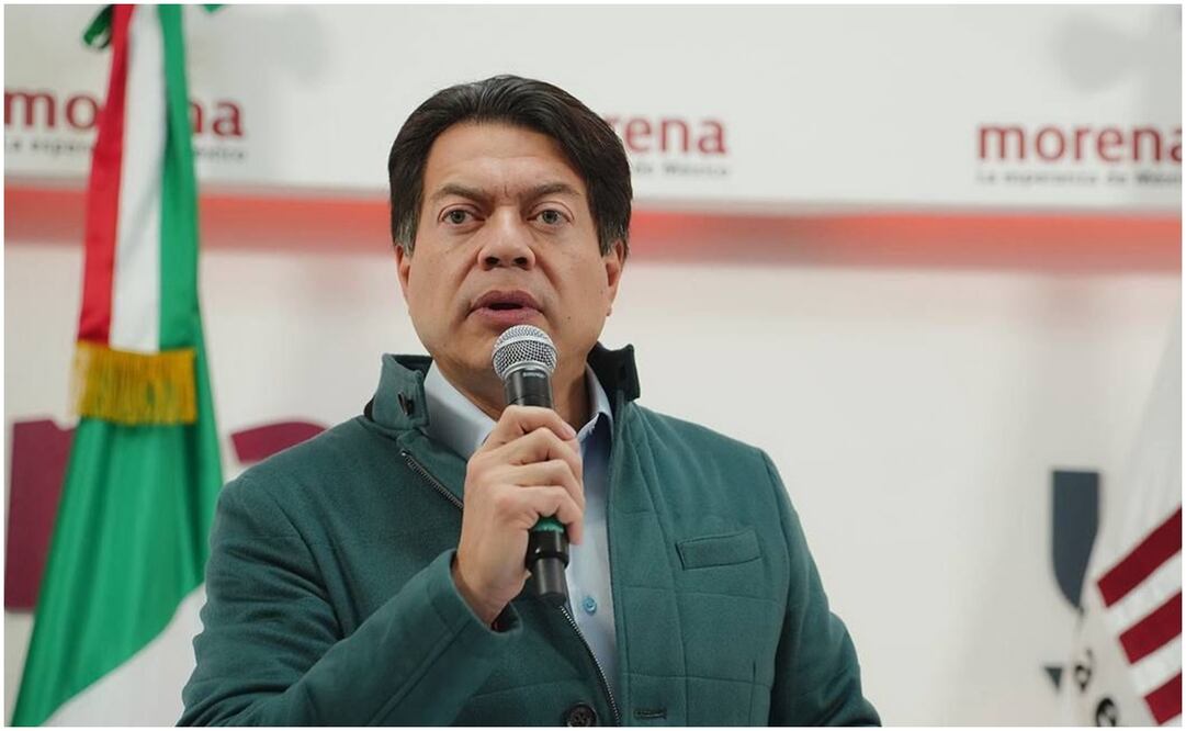 Mario Delgado invitó a los ciudadanos a ver el primer debate presidencial que aseguró va a ganar la candidata de Morena de manera contundente. Foto: Especial