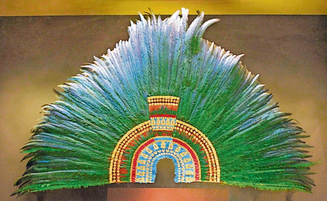 El Penacho de Moctezuma se encuentra en el Museo Etnológico de Viena. Foto: Archivo / EL UNIVERSAL