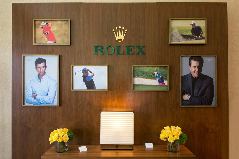 Un homenaje a los golfistas testimoniales de Rolex en el salón VIP que la marca tenía en el hoyo 18 del Club Chapultepec.