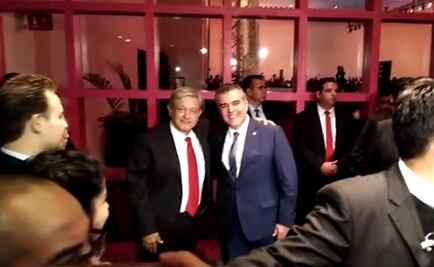 AMLO asiste a cena privada con integrantes de Concamin