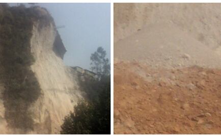 Tras sismo, reportan ligero deslave en Santa Fe