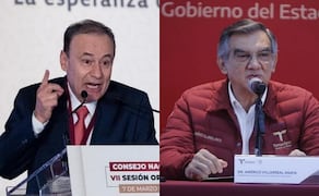 Alfonso Durazo, gobernador de Sonora, y Américo Villarreal, gobernador de Tamaulipas. Foto: Hugo Salvador/EL UNIVERSAL/Especial