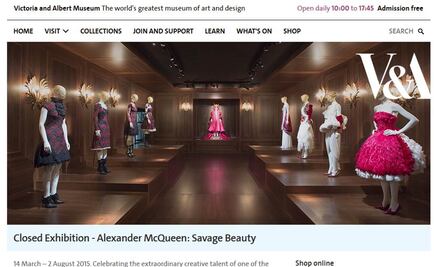 Exposición de McQueen bate récord en Londres