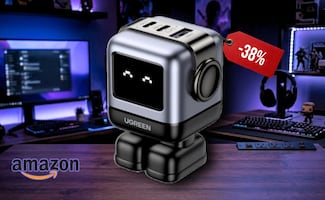 Carga tu celular a máxima velocidad y protege su batería con el cargador UGREEN Uno RobotGaN 65W; está en Amazon México con 38% de descuento