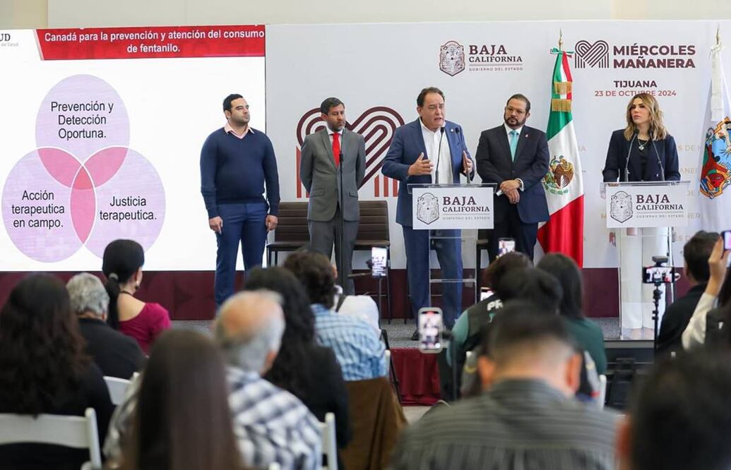 Marina de Pilar Ávila presenta estrategia contra fentanilo; se desarrollará junto a Estados Unidos y Canadá. Foto: Especial