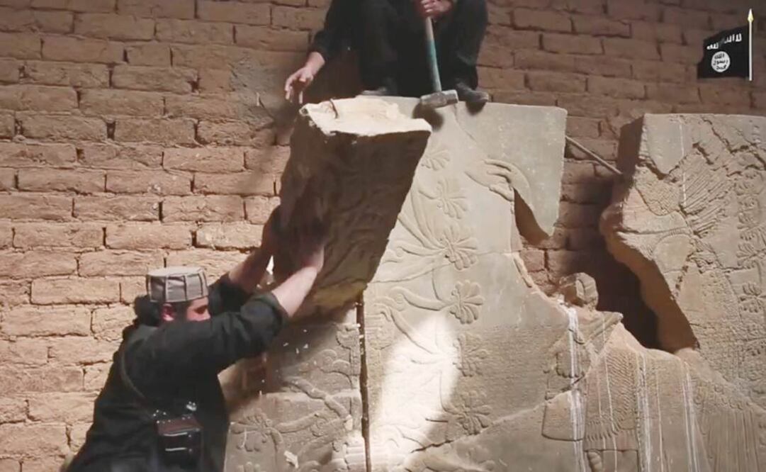  Desde febrero, los radicales han destruido las ruinas asirias de Nimrud. FOTO: Archivo / EL UNIVERSAL