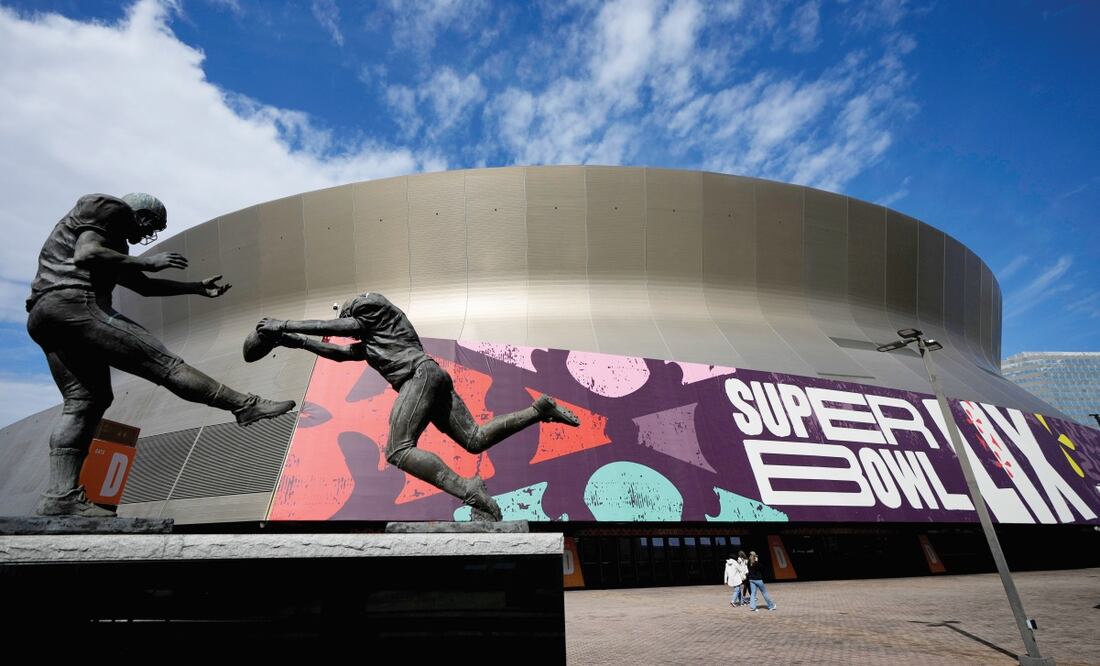 Superdome de Nueva Orleans. Foto: EFE y AP