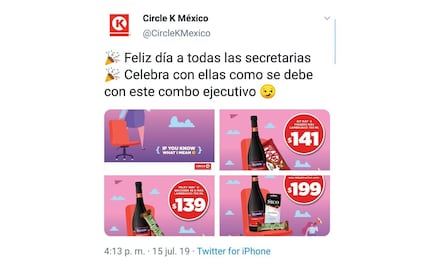 Patricia Mercado acusa de sexismo a Circle K; promovía vino y condones para secretarias