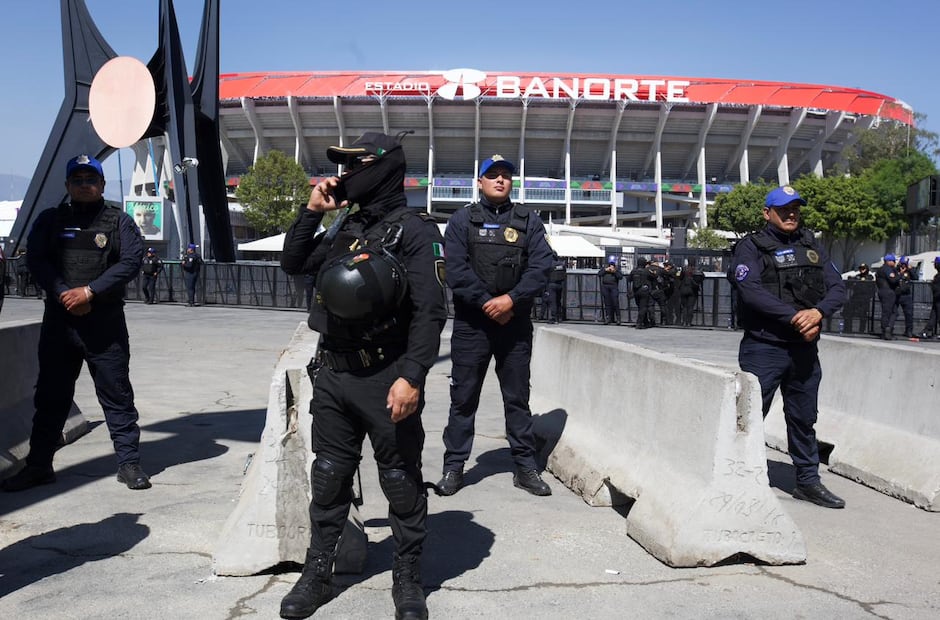 Operativo de seguridad en la reapertura del Estadio Banorte - Foto: Osmar Alvarado/EL UNIVERSAL
