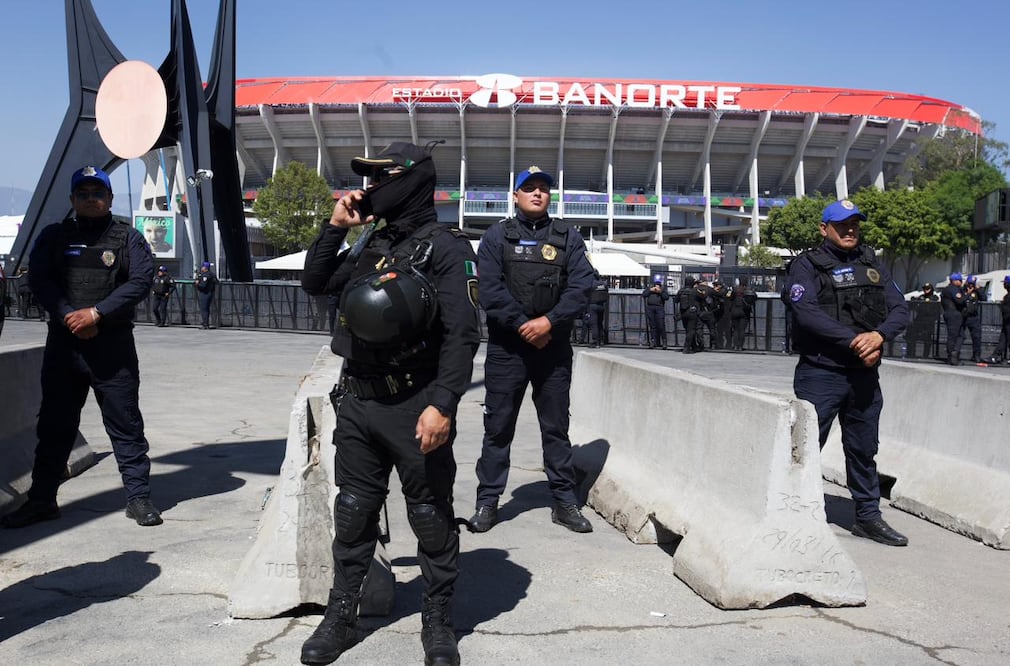 Operativo de seguridad en la reapertura del Estadio Banorte - Foto: Osmar Alvarado/EL UNIVERSAL