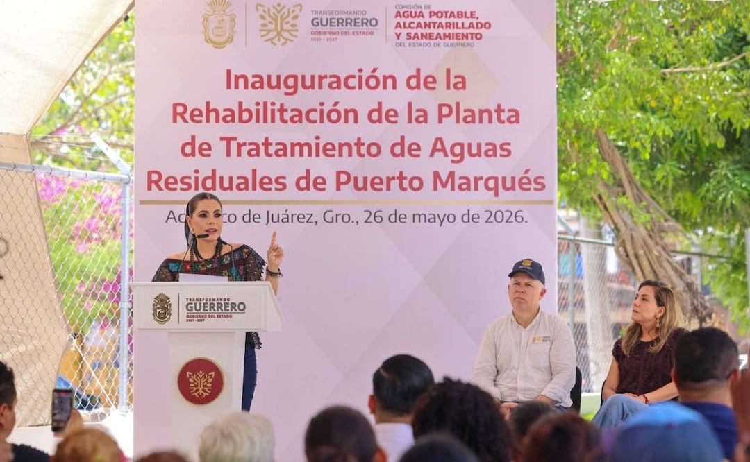 Inauguran la Planta de Tratamiento de Aguas Residuales de Puerto Marqués, en Acapulco. | Foto: Especial.
