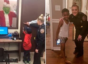 Video. Niño alerta al 911 que el Grinch robará la Navidad y se vuelve viral