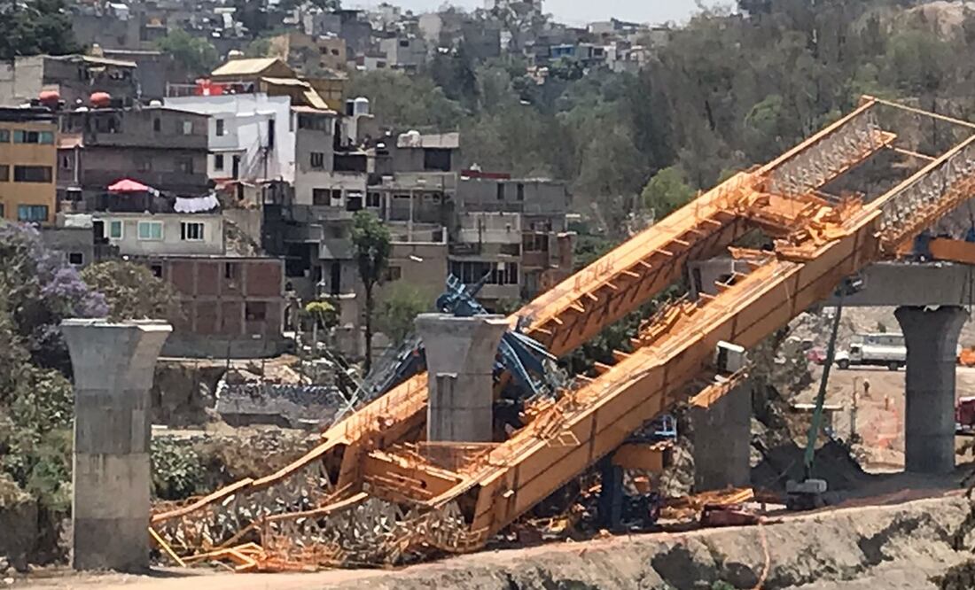 Accidente en obra del Tren Interurbano. Foto: Diego Prado / EL UNIVERSAL