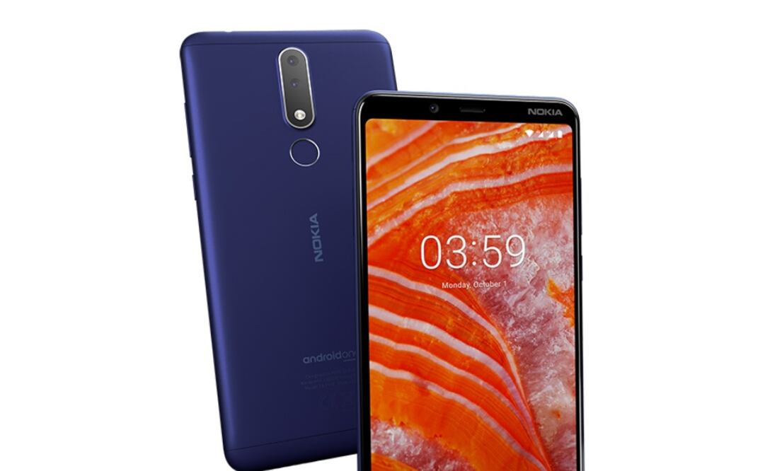 El Nokia 3.1 Plus tiene una pantalla de 6 pulgadas, con resolución HD.