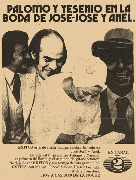 Anel presume fotos del día que se casó con José José