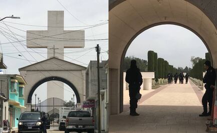 Con fuerte dispositivo de seguridad realizan sepelio de familia masacrada en Tultepec 