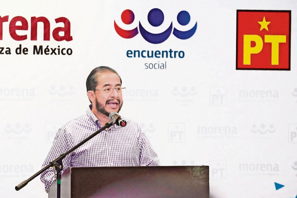 El presidente nacional del PES, Hugo Éric Flores, dijo que López Obrador les ofreció el apoyo legal, a través de los abogados de Morena, ante el Instituto Nacional Electoral. Foto: ARCHIVO EL UNIVERSAL