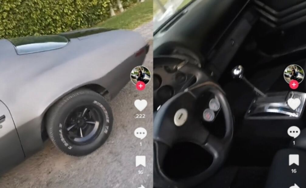 Joven restaura auto de su papá fallecido y así reacciona su mamá 